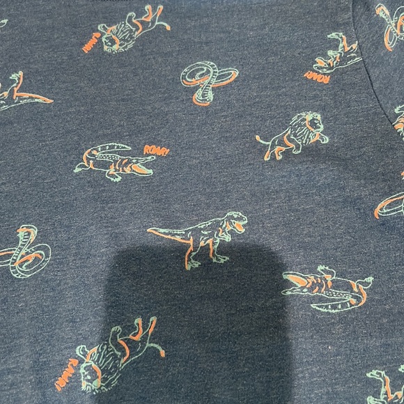 Cat & Jack 3 Shirt Bundle Lion Dinosaur Snake & Solid T Shirt Medium 8-10 - Picture 4 of 16